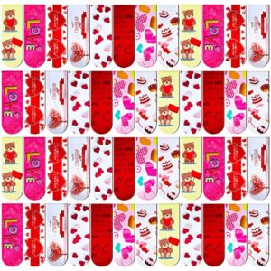 48 pieces valentine’s day magnetic bookmark cute magnetic page bookmark assorted magnet page markers for valentine’s day classroom reward