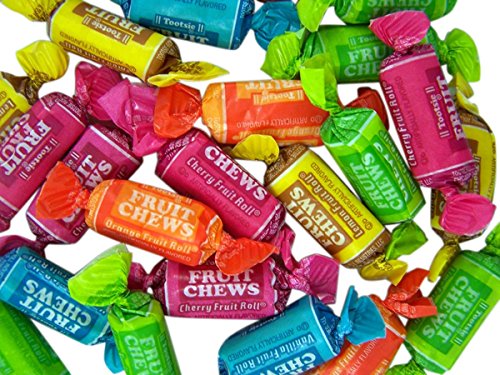 Tootsie Fruit Chews Assorted Fruit Rolls, 5.8 oz, Pack of 3