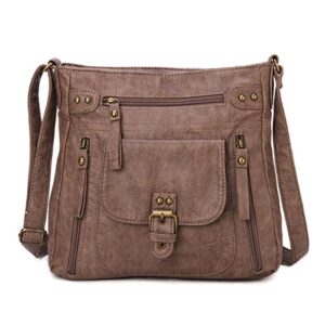 kl928 crossbody bags for women shoulder purses and handbags (brownness-2)