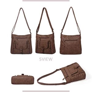 KL928 Crossbody bags for Women Shoulder Purses and Handbags (Brownness-2)