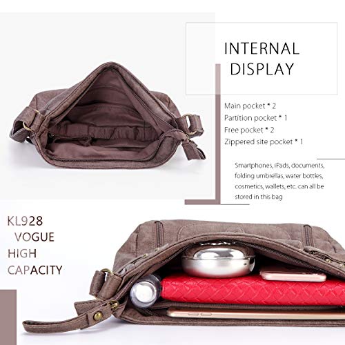 KL928 Crossbody bags for Women Shoulder Purses and Handbags (Brownness-2)