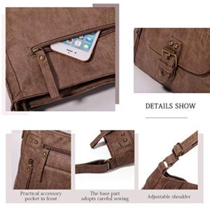 KL928 Crossbody bags for Women Shoulder Purses and Handbags (Brownness-2)