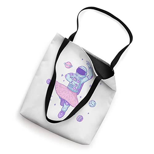 Ballerina Space Astronaut Tote Bag