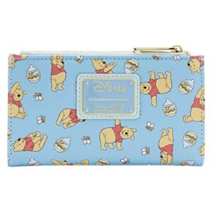 loungefly disney winnie the pooh all over print faux leather wallet