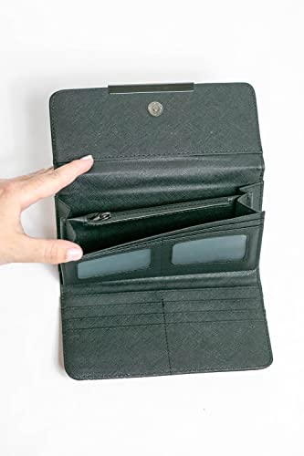 Cork Clutch Geometric Wallet Three Fold Minimalist Purse Slim Card Holder Eco Friendly Natural,Tan and Black