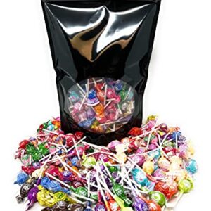 Charms and Tootsie Mini Pops 36 Flavor Mix Lollipop Suckers 3 Lbs Assorted Variety Bulk Value Pack 200+ Count In Resealable Stand Up Bag (48 Oz)