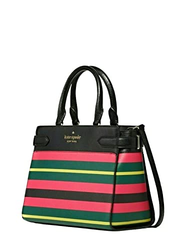 Kate Spade Staci Wrapping Paper Print Medium Satchel Black multi