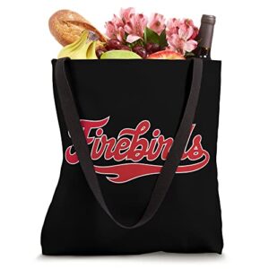 Carthage College Firebirds Classic Athletic Script Throwback Tote Bag