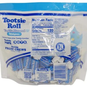 Tootsie Roll Christmas Chocolate and Vanilla Flavored Midgees, Pack of 2 12oz Bags