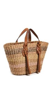 ulla johnson women’s seaview day basket, sunrise, tan, one size