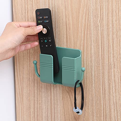 YYDSBBA Wall-Mounted Storage Box Multi-Function Mobile Phone Charging Storage Box Small,Adhesive Remote Control Holders