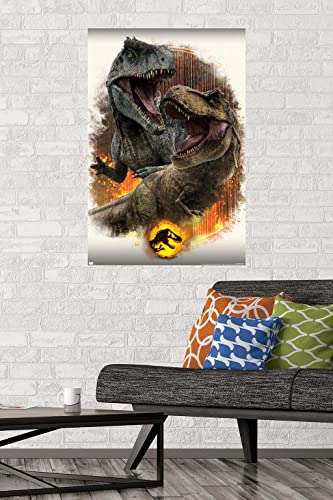 Trends International Jurassic World: Dominion - Giga Vs T. Rex Wall Poster