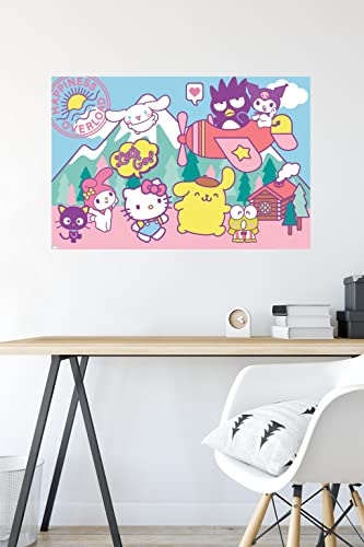 Trends International Hello Kitty and Friends - Happiness Overload Wall Poster, Bedroom