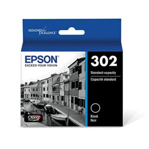 epson t302 claria premium -ink standard capacity (t302020-s) for select epson expression premium printers, black
