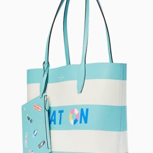 Kate Spade New York Pool Float Tote Shoulder Bag Large with Pouch