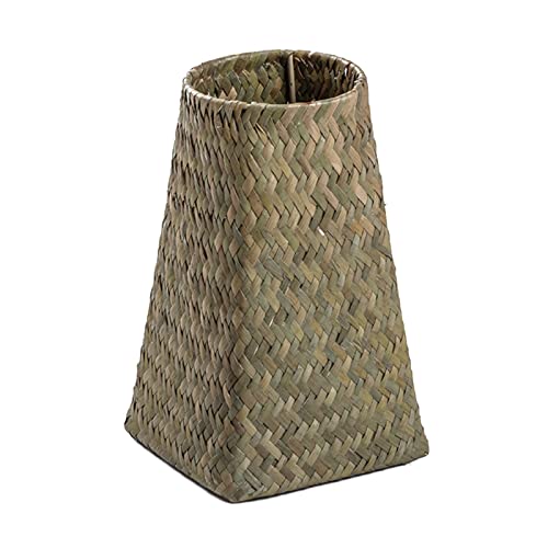 EESLL Rattan Vases, Natural Seaweed Woven Baskets Woven Flower Baskets Straw Woven Baskets Plant Pots Storage Boxes Containers Sundries Storage Boxes