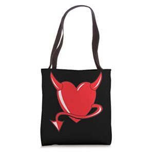 heart – devil heart tote bag