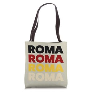 enjoy cool rome italy souvenirs graphic tees, rome italy tote bag