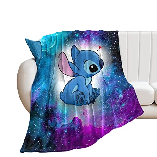 Cartoon Throw Blanket Fuzzy Cozy Microfiber Fleece Sherpa Blankets for Home Couch, Bed and Sofa 50"x60"