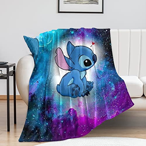 Cartoon Throw Blanket Fuzzy Cozy Microfiber Fleece Sherpa Blankets for Home Couch, Bed and Sofa 50"x60"