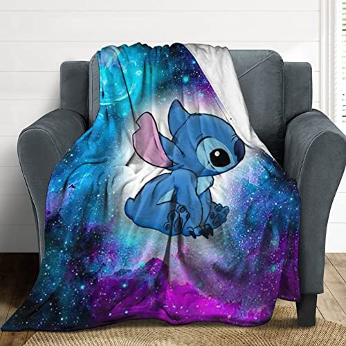 Cartoon Throw Blanket Fuzzy Cozy Microfiber Fleece Sherpa Blankets for Home Couch, Bed and Sofa 50"x60"