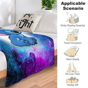 Cartoon Throw Blanket Fuzzy Cozy Microfiber Fleece Sherpa Blankets for Home Couch, Bed and Sofa 50"x60"