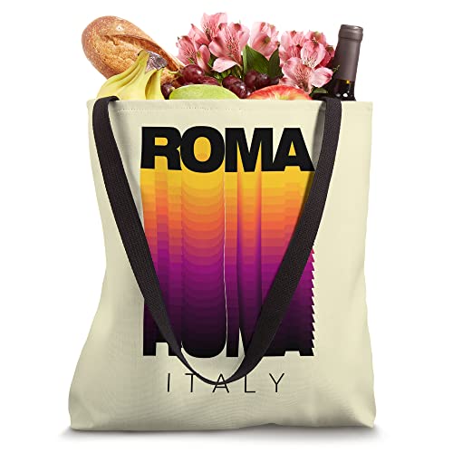 Enjoy Wear Vintage Cool Rome Italy Graphic Tees, Roma Italia Tote Bag