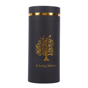 tree of life eco scattering urn – biodegradable scatter tube for ashes – cremation urn for human ashes – urns for ashes male female (large)