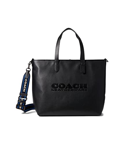 COACH League Tote in Smooth Leather Black One Size