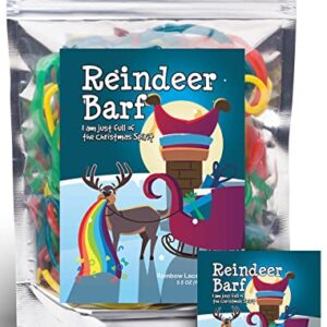 Reindeer Barf Rainbow Lace Licorice Funny Unique Christmas Stocking Stuffer Gag Birthday Girl, Boy and Teens Candy Gift