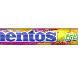 Mentos Candy, Mint Chewy Candy Roll, Fruit, Non Melting, Holiday, Party, Concessions, Office, 14 Pieces (Bulk Pack of 15) - Packaging May Vary