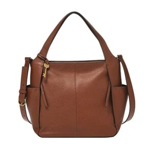 fossil women’s emerson leather satchel purse handbag