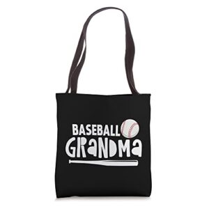 baseball grandma for grandma who love baseball tote bag