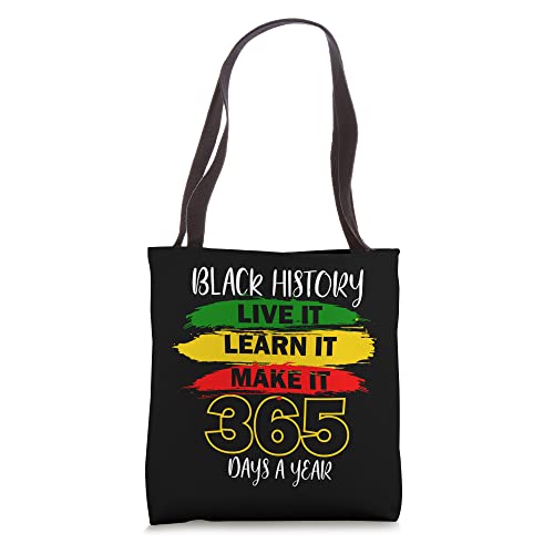 Black History Month 365 African American Heritage Tote Bag