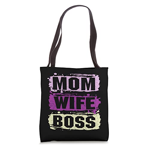 Mom Wife Boss Christmas Lady for best Mom Tote Bag