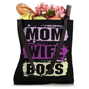 Mom Wife Boss Christmas Lady for best Mom Tote Bag