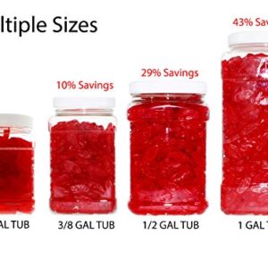 Gummy Fish Red Mini 6.5 - Original Red Swedish Chewy Candy in 128 FL OZ Gift Ready Reusable Square Jar