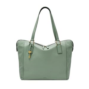fossil women’s jacqueline eco-leather tote bag purse handbag, sage (model: zb1682343)