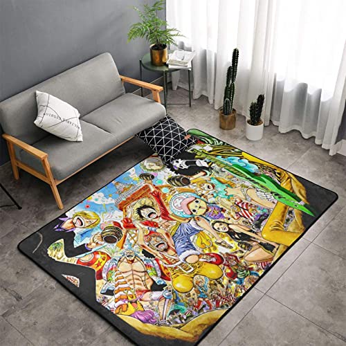 J-LOVE Rugs Anime Area Rugs Birthday Gifts Non-Slip Carpet Decorations for Living Room Bedroom 60 * 39 Inch