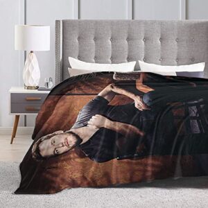 MEROHORO Chris Pratt Throw Blanket, Super Soft & Comfy Flannel Fleece Blanket, Lightweight Cozy Microfiber Anti-Pilling Plush Blanket for Sofa Chair, Bed, Couch (3 Sizes)