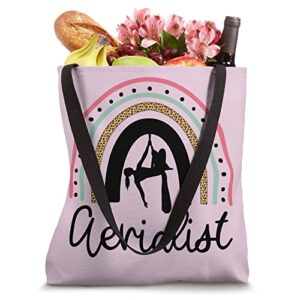 Aerialist Silks Rainbow Dance Design / Aerial Silk Dancer Tote Bag