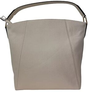 Michael Kors Evie Large Leather Hobo Shoulder Bag (Light Cream)