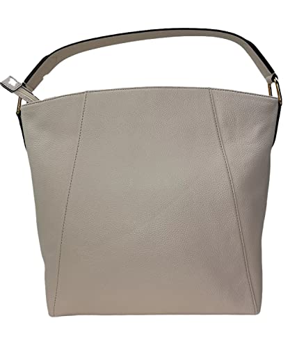 Michael Kors Evie Large Leather Hobo Shoulder Bag (Light Cream)