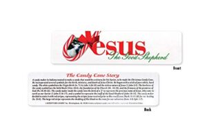 scripture candy, jesus our shepherd bookmarks 24 count (white)