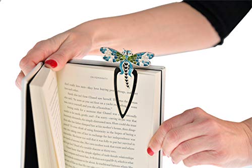 HOME-X Art Deco Dragonfly Colorful Bookmark, Tea Party Favor, Teacher Gift