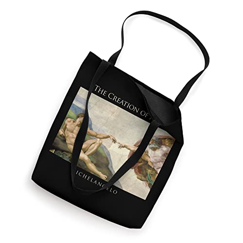 Creation of Adam Michelangelo Sistine Chapel Tote Bag