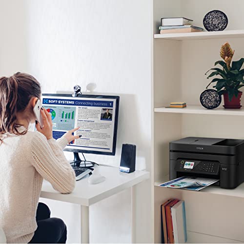 Epson Workforce WF-2950 Wireless All-in-One Printer with Scan, Copy, Fax, Auto Document Feeder, Automatic 2-Sided Printing and 2.4" Color Display