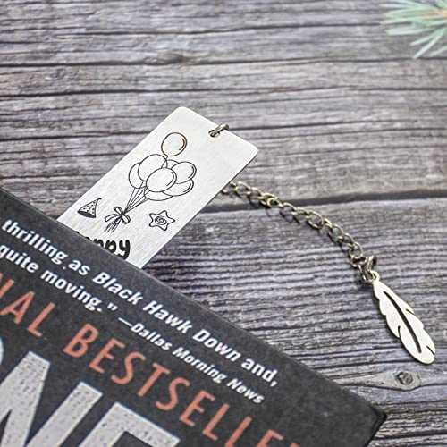 Stainless Steel Bookmark for Book Lover for Kids Girls Women Men Book Marks Happy 70th Birthday Christmas Gift