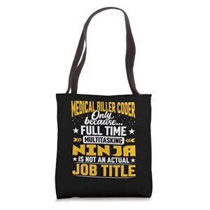 medical biller coder job title – medical coding and billing tote bag