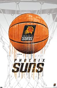 trends international nba phoenix suns – drip basketball 21 wall poster, 22.375″ x 34″, unframed version